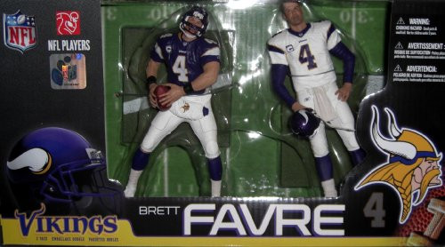McFarlane Toys NFL Sports Picks Exclusive Action Figure 2Pack Boxed Set Brett Favre Minnesota Vikings Home Away Jerseys