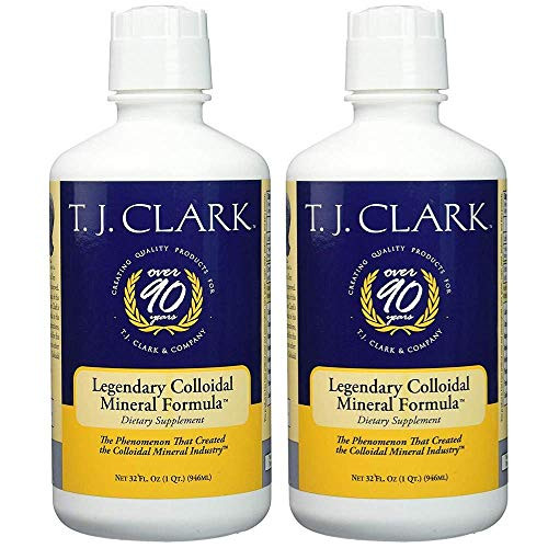 T_J_ Clark Legendary Colloidal Mineral Formula 32 fl_ oz_ 2 Pack by T_ J_ Clark