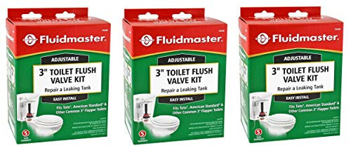 Fluidmaster 540AKRP5 3-Inch Complete Adjustable Toilet Flush Valve Repair Kit ?hree P?ck