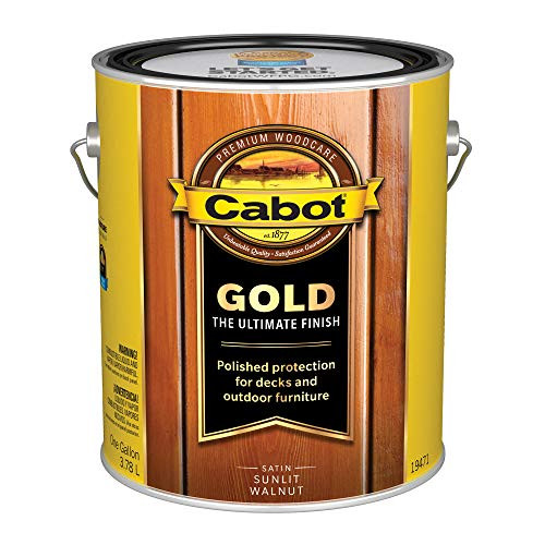 Cabot 140_0019471_007 Gold Finish Stain Gallon Low Voc Sunlit Walnut