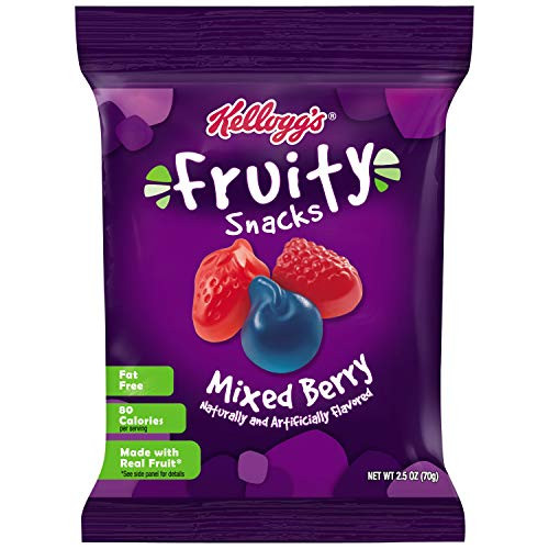 Fruity Snacks Mixed Berry Gluten Free Fat Free Bulk Size 120 oz 2_5 Ounce Pack of 48