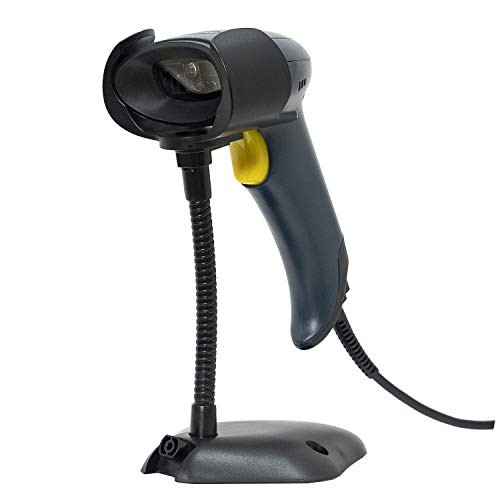TEEMI QR Barcode Scanner with Handsfree AutoSensing Stand Handheld Automatic USB Wired 1D 2D Bar Codes Reader