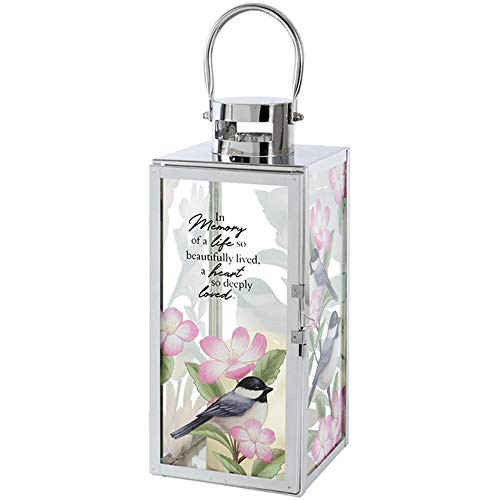 Carson 57474 Deeply Loved Chrome Art Lantern 12-inch High