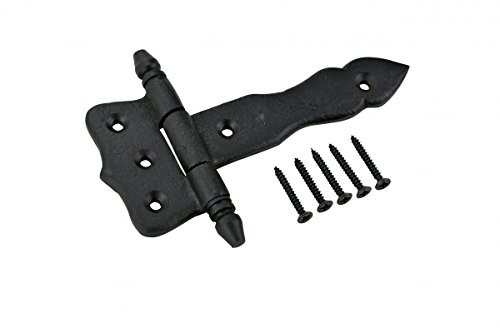 Door Hinges Black Wrought Iron Hinge 5" | Renovator's Supply