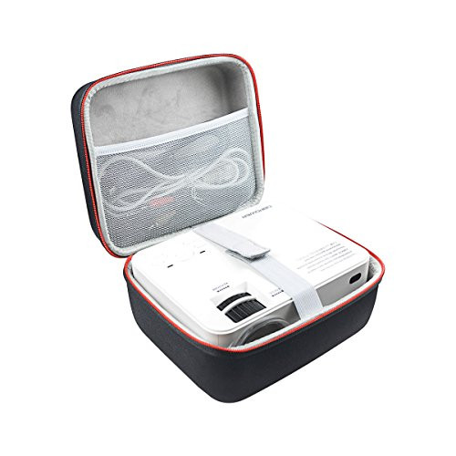 Hard Travel Case Bag for DBPOWER T20 1500 Lumens LCD Mini Movie Projector Multimedia Home Theater Video Projector by AONKE
