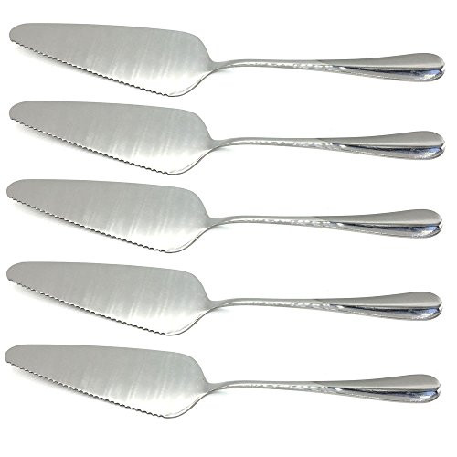 Richohome Stainless Steel Pie Server Cake Server, Pack of 5