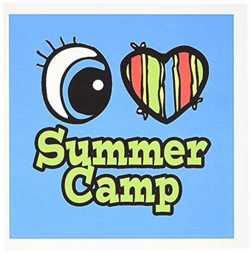 3dRose Bright Eye Heart I Love Summer Camp - Greeting Cards, 6 x 6 inches, set of 12 (gc_106585_2) 3dRose Bright Eye Heart I Love Summer Camp - Greeting Cards, 6 x 6 inches, set of 12 (gc_106585_2)