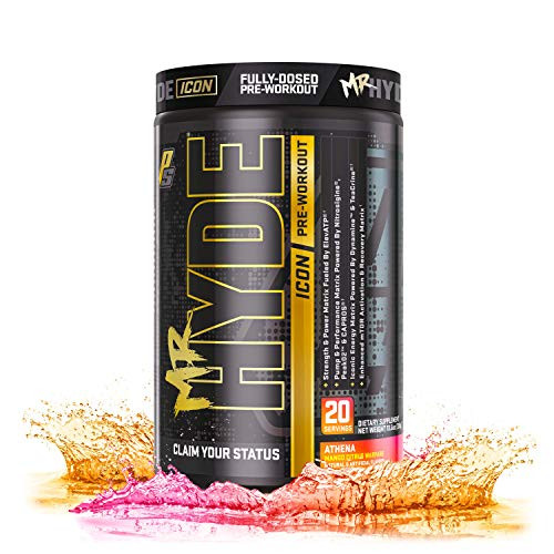 ProSupps® Mr_ Hyde® Icon Intense High Powered Energy Focus   Pump Premium Pre-Workout Powder 20 Servings Athena Mango Citrus
