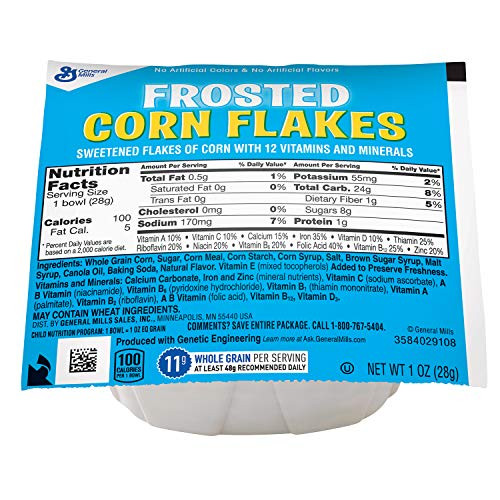 Frosted Corn Flakes Single Serve Bowlpak Cereal
