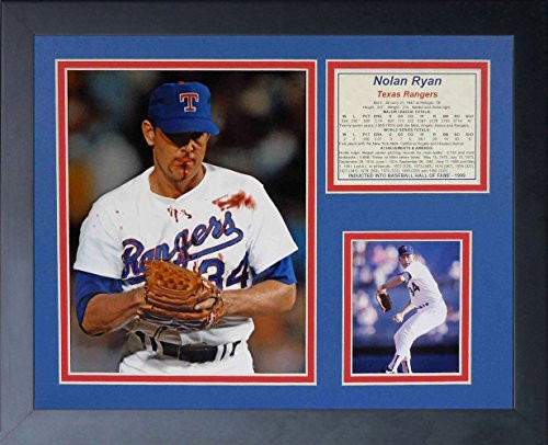Nolan Ryan - Bloody Lip 11 x 14 Framed Photo Collage by Legends Never Die Inc_ Nolan Ryan - Bloody Lip 11 x 14 Framed Photo Collage by Legends Never Die Inc_
