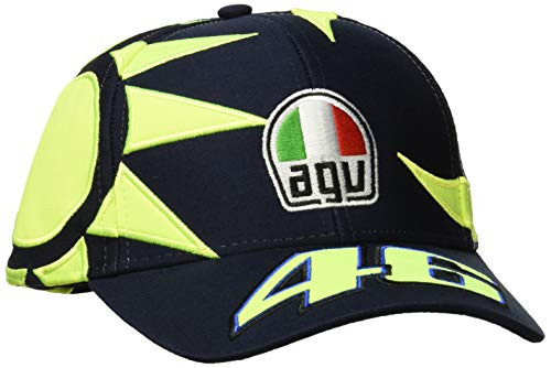 Valentino Rossi Blue Sole E Luna Curved Peak Snapback Cap Default Blue