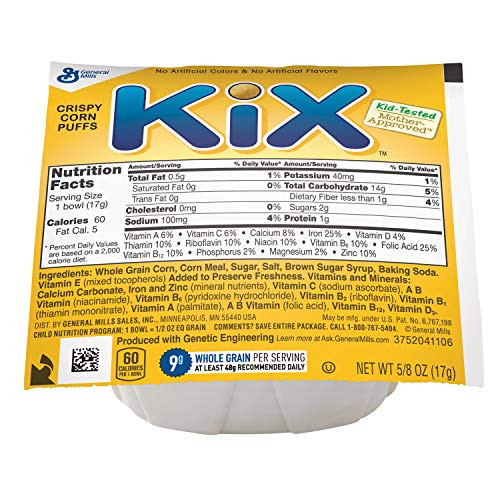 Kix Single Serve Bowlpak Cereal