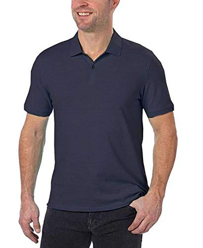 Calvin Klein Mens Lifestyle Cotton Polo Shirt Navy Large