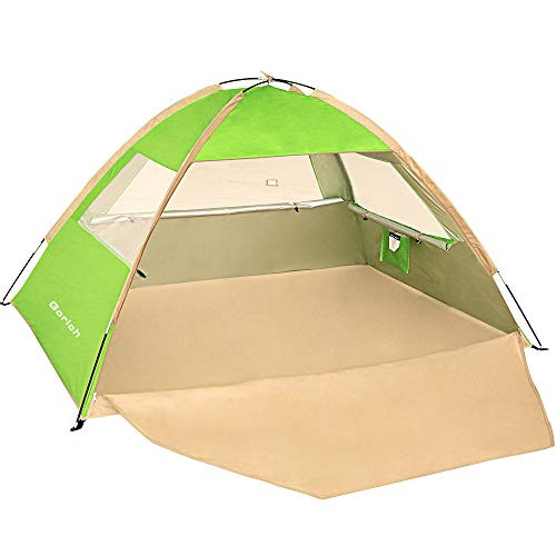 Gorich 2020 Upgrade Beach Tent?UV Sun Shelter Lightweight Beach Sun Shade Canopy Cabana Beach Tents Fit 3-4 Person