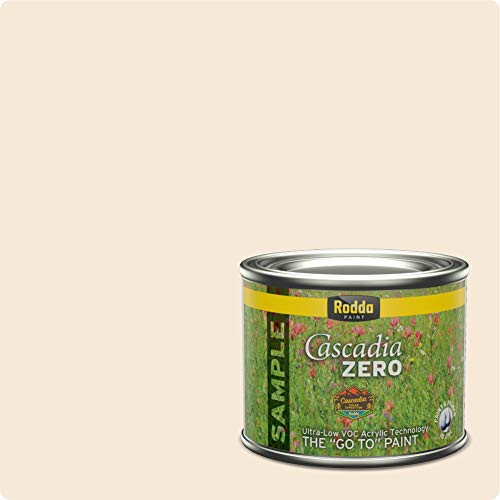Rodda Paint CASCADIA ZERO Interior Flat Low VOC Paint  and  Primer in One Quarter Pint Artisan White
