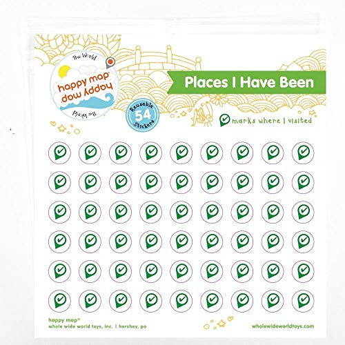 Places I Have Been Stickers  Reusable World Exploration Stickers for Kids  Promotes Global Connection  A Fun Way to Learn Geography for Children