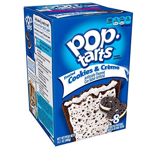Pop-Tarts Breakfast Toaster Pastries Frosted Cookies and Creme Flavored 14_1 oz 8 Count