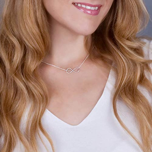 Fstrend Fashion Lucky Necklace Dainty Limitless Simple Choker Necklaces Jewelry for Women and GirlsSilver Fstrend Fashion Lucky Necklace Dainty Limitless Simple Choker Necklaces Jewelry for Women and GirlsSilver