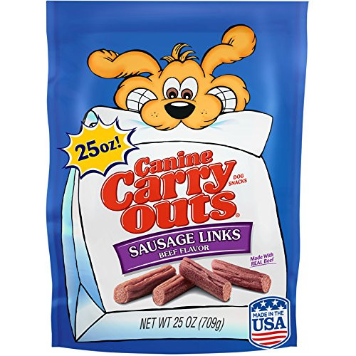 Canine Carry Outs Sausage Links Beef Flavor Dog Snacks 25 Oz