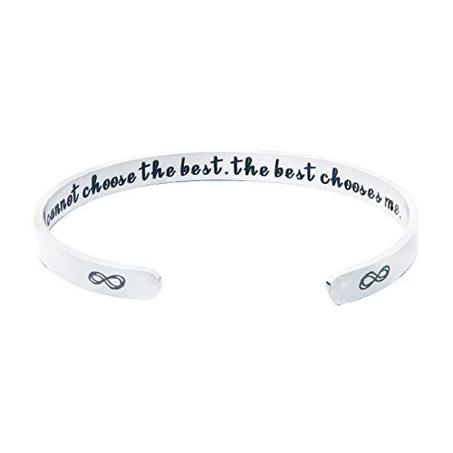 Inspirational Engraved Mantra Cuff Bangle Stainless Steel Bracelets for Women for Her Crown Personalized Gifts Jewelry I cannot choose___ Inspirational Engraved Mantra Cuff Bangle Stainless Steel Bracelets for Women for Her Crown Personalized Gifts Jewelry I cannot choose___