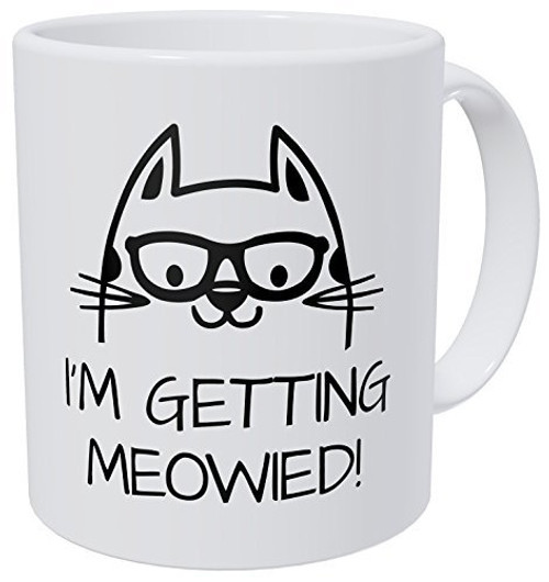 Wampumtuk Cat I'm Getting Married Meowied 11 Ounces Funny Coffee Mug Wampumtuk Cat I'm Getting Married Meowied 11 Ounces Funny Coffee Mug