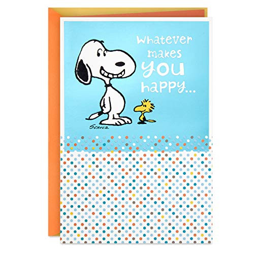Hallmark Peanuts Birthday Card Snoopy Whatever Makes You Happy 399RZB1405