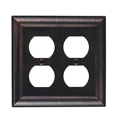 Bates- Double Duplex Wall Plates Bronze Wall Plates for Outlets Outlet Covers Decorative Outlet Covers Outlet Wall Plate Outlet Plate Electrical Outlet Covers Outlet Cover Plate Outlet Plates