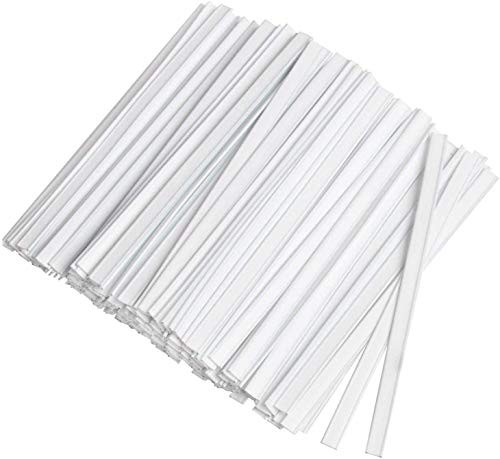 10CM Plastic Nose Bridge Strip Wire Double Nose Wire Washable  and  Adjustable Bendable Flat Nose Wire Clips Plastic Strips Straps Pieces for Handmade Crafting 100