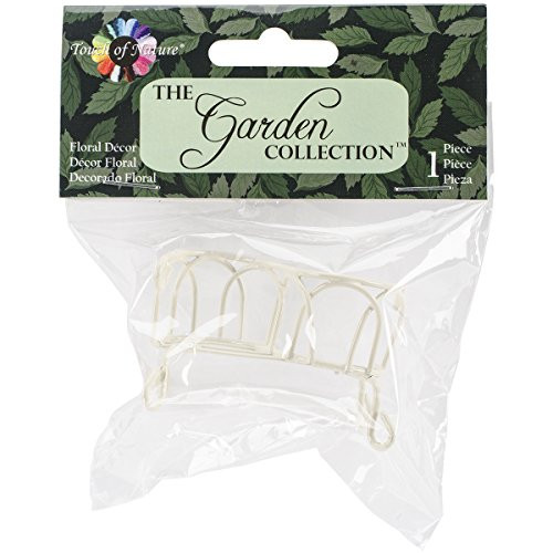 Midwest Design Micro Mini Iron Garden Tete-A-Tete Bench 2 Cream