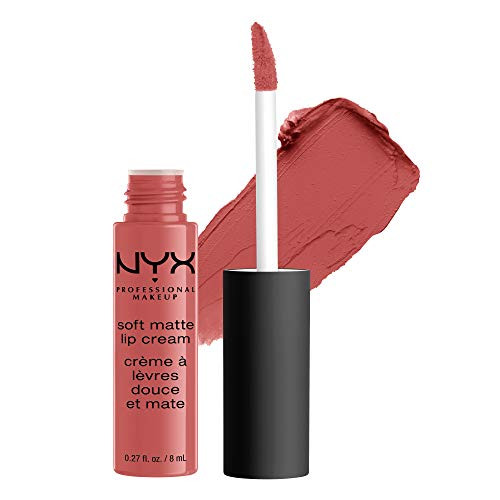 NYX PROFESSIONAL MAKEUP Soft Matte Lip Cream High-Pigmented Cream Lipstick - Zurich Matte Muted Rose