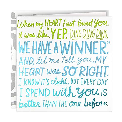 Hallmark Good Mail Birthday Card for Husband Wife Boyfriend Girlfriend My Heart was So Right 499RZR1053 Hallmark Good Mail Birthday Card for Husband Wife Boyfriend Girlfriend My Heart was So Right 499RZR1053