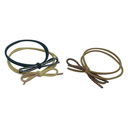Elastic Hair Ties 3Pcs Ponytail Holder Hair Rope Ties Headwear Accessories Simple Bowknot Hair Accessories for Women Girls