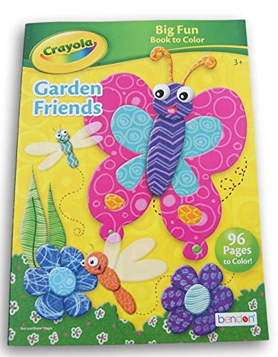 Crayola Toddler Big Fun Book to Color - Garden Friends - 96 Pages
