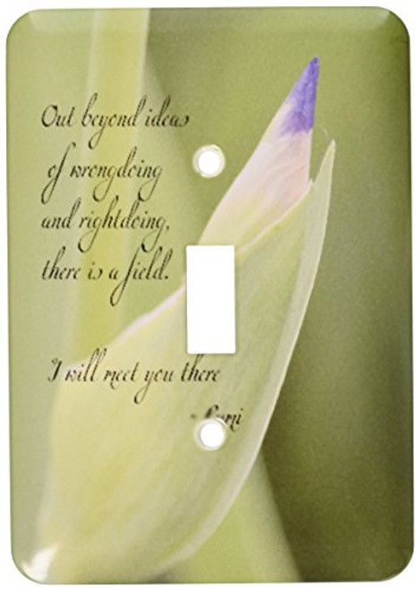 3dRose lsp-51374-1 Out Beyond Ideas Rumi Quote Wisdom Inspirational Iris Flower Single Toggle Switch 3dRose lsp-51374-1 Out Beyond Ideas Rumi Quote Wisdom Inspirational Iris Flower Single Toggle Switch