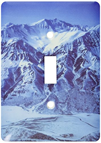 3dRose lsp-41697-1 Snowy Mountains Single Toggle Switch