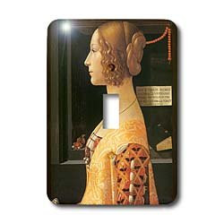 3dRose LLC lsp-127060-1 Giovanna Degli Albizzi Tornabuoni By Domenico Ghirlandaio Single Toggle Switch
