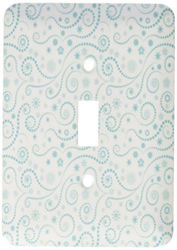 3dRose LLC lsp-11077-1 Swirling Turquoise Single Toggle Switch