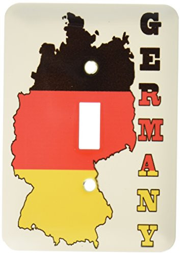 3dRose lsp-63157-1The Flag Outline Map Of The Country And Name Germany Single Toggle Switch
