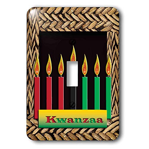 3dRose lsp-12985-1 Kwanzaa Candles Single Toggle Switch