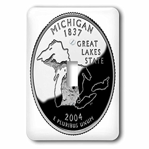 3dRose lsp-57007-1 State Quarter Of Michigan Pad-Us Single Toggle Switch 3dRose lsp-57007-1 State Quarter Of Michigan Pad-Us Single Toggle Switch
