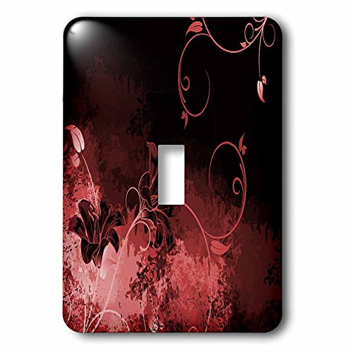 3dRose lsp-66159-1Pretty Deep Pink Lilly Single Toggle Switch