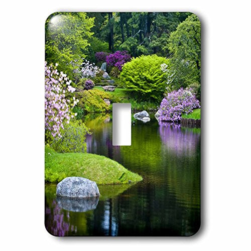 3dRose LLC lsp-90596-1 Maine Northeast Harbor Asticou Azalea Gardensm Us20 Bja0101m Jaynes Gallery Single Toggle Switch