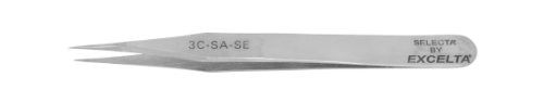 Excelta 3C-SA-SE Tweezer Straight Very Fine 4_25 Overall Length StainlessAnti-Magnetic