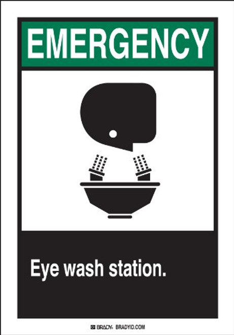 Brady 49009 Aluminum ANSI Z535 Safety Sign 10 X 7 Legend Eye Wash Station with Picto Brady 49009 Aluminum ANSI Z535 Safety Sign 10 X 7 Legend Eye Wash Station with Picto