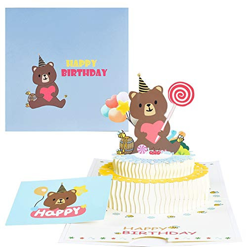 Magic Ants Pop Up Birthday Card for Kids Mom Son 3D Pop Open Happy Birthday Greeting Cards Cartoon Bear Magic Ants Pop Up Birthday Card for Kids Mom Son 3D Pop Open Happy Birthday Greeting Cards Cartoon Bear
