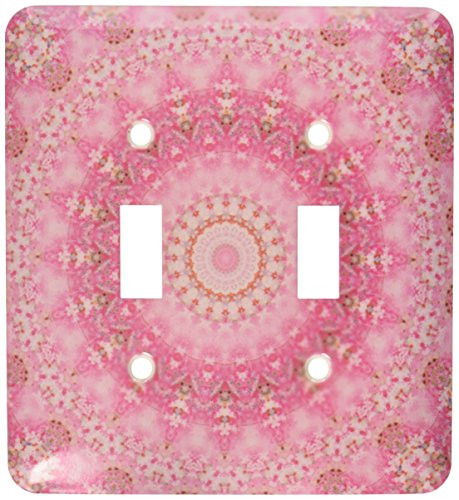 3dRose lsp-41973-2 Fancy Pink Land Mandala Toggle Switch