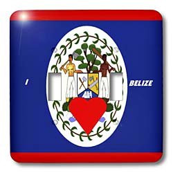 3dRose lsp-51538-2 I Love Belize Toggle Switch
