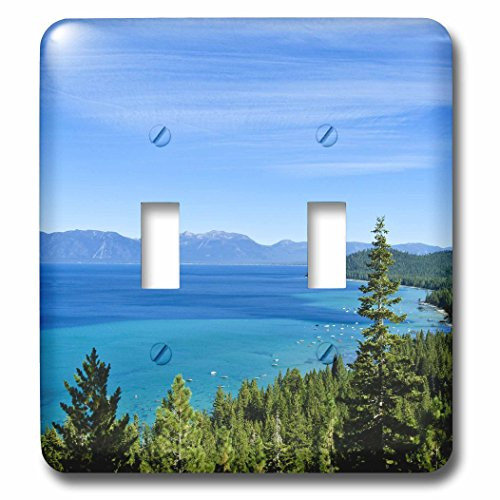 3dRose lsp-88521-2 USA California Lake Tahoe scenic US05 MDE0080 Michael DeFreitas Double Toggle Switch
