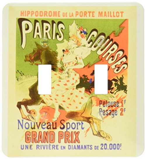 3dRose lsp-44827-2 French Nouveau Horse With Lady Toggle switch 3dRose lsp-44827-2 French Nouveau Horse With Lady Toggle switch
