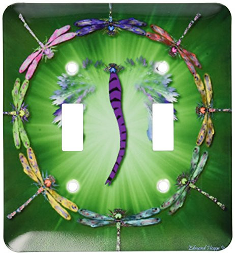 3dRose lsp-50290-2 Dragonfly Dance Toggle switch